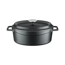 Cacerola de Hierro Fundido Lava LVOTC29EDTK2KATBL 4.67L 29 CM Negro
