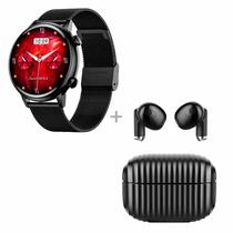 Smartwatch G-Tide Romance + Fone de Ouvido H21 - Preto