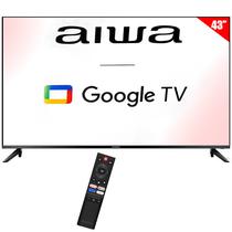 Smart TV LED 43" Aiwa AW43B4SMFL Full HD Google TV Wi-Fi/Bluetooth com Conversor Digital