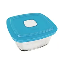 Táper Cuadrado de Vidrio Marinex Facilita SM400.0725.03N 1L Surtido