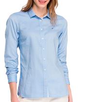 Camisa Tommy Hilfiger Feminina 1M87647512-474 10 - Azul Claro