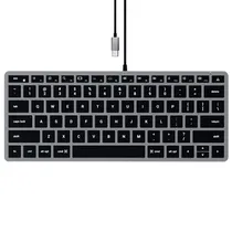 Teclado Satechi Slim W1 Wired Backlit ST-UCSW1M USB-C - Silver
