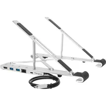 Suporte para Notebook Targus AWU100005GL-91 com Portas - Prata