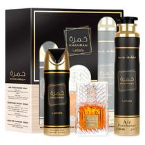 Kit Perfume Lattafa Khamrah Gift Set Eau de Parfum Masculino