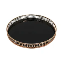 Bandeja Decorativa Concepts 541-600056 35 X 5.5 CM Negro - Dorado