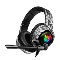 Fone P2 Onikuma K19 c/Mic USB White Camuflado 40MM