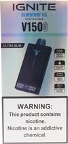 Vape Descartavel Ignite V150 Pro Blueberry Ice 15000 Puffs