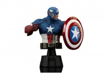 Boneco Diamond Gallery Marvel Avengers Captain America Bust 39904