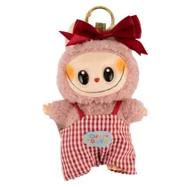Boneco Labubu - com Roupa - Vermelho