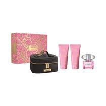 Perfume Kit Versace Bright Cristal Eau de Toilette 90ML+100ML Body Lotion +100 ML Shower Gel +Nesceser