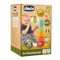 Chicco Juguetes Torre Apilable Vasitos Eco+ Detalles En El Producto 12 X 36 X 12 CM Multicolor