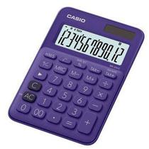 Calculadora Casio MS-20UC-PL de 12 Digitos Solar/Bateria - Lila