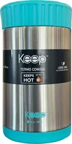 Garrafa Térmica Keep Comida 600ML - Turquesa