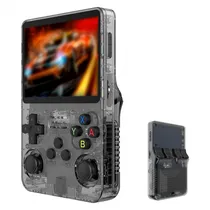 Console Portátil R36S, 64GB, 1GB Ram, SD, Tela 3.5", Preto