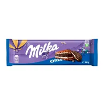 Barra Chocolate Milka Ao Leite Recheado Oreo 300G