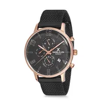 Relógio Analógico Masculino Daniel Klein Exclusive DK12165-6 - Rosa Ouro e Preto