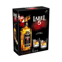 Label 5 Whisky 700ML + 2 Vasos - 40% Alc