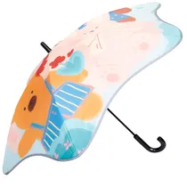 Guarda-Chuva Infantil Azul Claro Ondulada Personagem