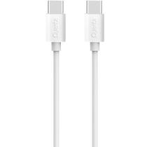 Cabo USB-C A USB-C Quanta QTCTC70 - Branco 1.2 Metros