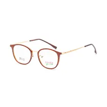 Armação para Óculos de Grau Visard TR1769 C3 Tam. 48-18-135MM - Marrom/Dourado