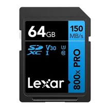 Cartão de Memoria SD 64GB Lexar Blue High-Performance 150MB/s C10 (LSD0800P064G-Bnnnu)