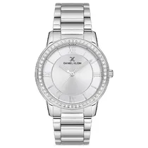 Relógio Analógico Feminino Daniel Klein DK.1.12698-1 Premium Ladies / Pulseira de Aço Inoxidável - Prata