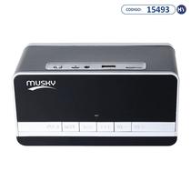 Radio Relogio Musky DY-26 com Bluetooth - Preto