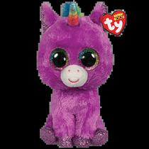 TY Peluches Beanie Boos Rosette Unicorn Prpura Mediano Tela Poliester 3 Anos + Multicolor