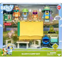 Moose Toys Figuras Bluey Set de Camping Con 15 Piezas Plastico Multicolor