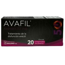 Avafil Avanafil Stendra Levitra Avanafila 50 MG com 20 Comprimidos