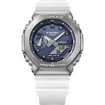 Relogio Casio G-Shock GM-2100WS-7ADR Masculino Analogico/Digital - Branco/Cinza