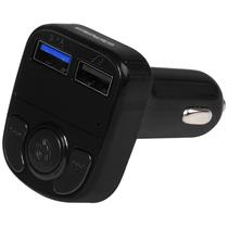 Transmissor FM Satellite A-MP39B com Bluetooth e Microfone - Preto