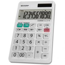 Calculadora Sharp EL-377WB 10 Digitos - Whit