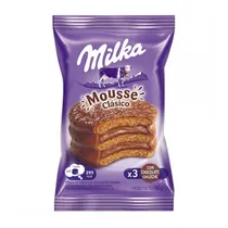 Alfajores Milka 55GR Mousse Preto X3