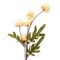 Flores Artificiais Tipo Pompom - Laranja