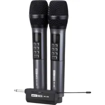 Kit de Microfone BLG BG-259 Sem Fio Uhf - Cinza 3 Peças