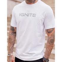 Camiseta Ignite Regular 61001 Masculino - Branco/Preto