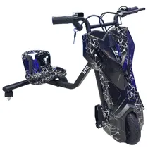 Triciclo Eletrico HYE-TR02 8.5" - Black White Lightning