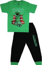 Outlet Pijama ST.Jacks Minecraft 3080167602 - Masculina (2 Pecas)