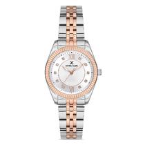 Relogio Analogico Feminino Daniel Klein DK.1.12743-4 Premium Ladies / Pulseira de Aco Inoxidavel - Prata/Rose Gold