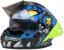 Capacete para Moto Hro Evo Agrext 3480DV - Tamanho XL (61-62) - Blue/Green