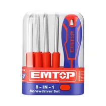 Kit de Destornillador Emtop ESDRH0902 9 Piezas
