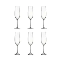 Set de Copas para Champán Bohemia Sarah 260ML 6 Piezas