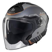 Capacete MT Helmets Cosmo SV Cruiser C2 - Aberto - Tamanho s - com Oculos Internos - Matt