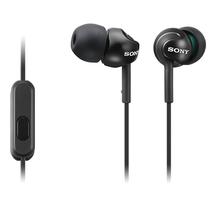 Fones de Ouvido Sony MDR-EX110AP com Microfone e Cabo de 1.2 Metros  Preto