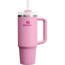 Copo Térmico Stanley Quencher H2.0 Flowstate Tumbler com Canudo - Peony Pink 887ML