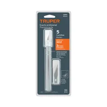 Exacto Profesional Truper 16969 X5 Cuchillas de Acero 15CM