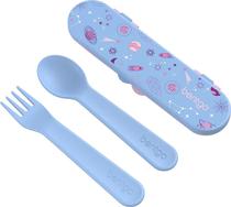 Kit Talher Bentgo Kids Utensil Set - Bgkdutpl-GLX Lavender Galaxy