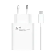 Carregador / Adaptador de Parede Xiaomi / 33W / USB-A + Cabo USB-A - USB-C - Branco