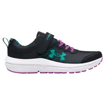 Tênis Under Armour Infantil Feminino Assert 10 Ac Printed 32 Preto/Roxo - 3027407-001